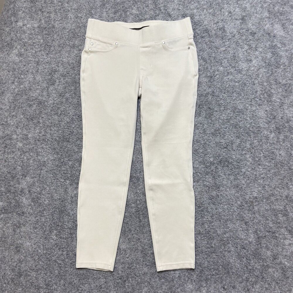 Liverpool Leggings‎ Women's Size 4P Petite Cream White *Stain On Back*